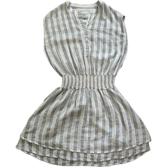 EUC Rails Angelina Blue & White Striped Linen Sundress Size S - Picture 3 of 11